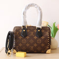 LV 26S SPEEDY TRUNK 20 IN BROWN AND BLACK MONOGRAM CANVAS