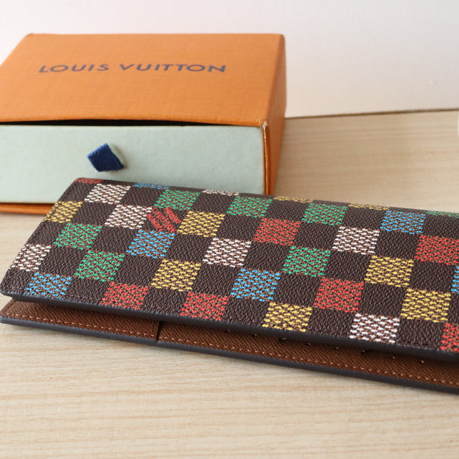 POCKET ORGANIZER WALLET 19 IN COLORFUL DAMIER EBENE CANVAS