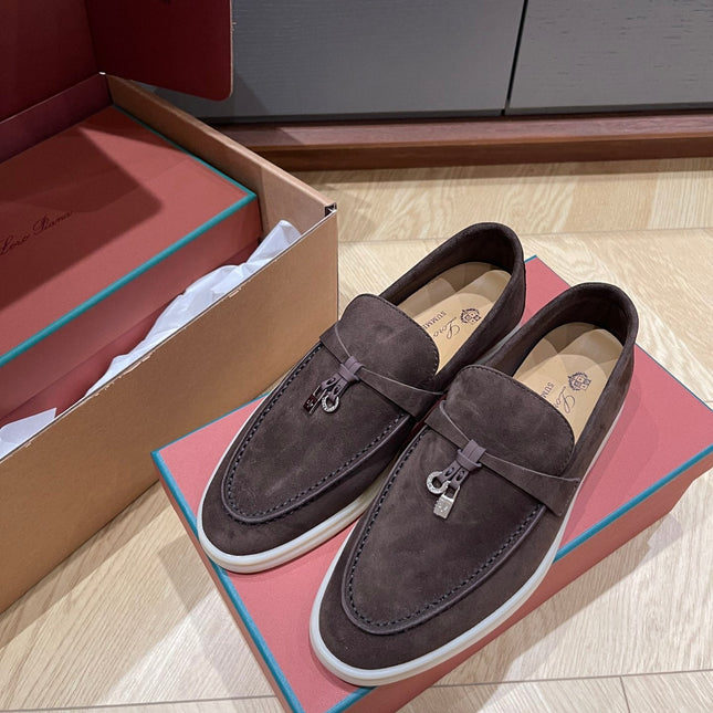 CHARMS WALK LOAFERS IN DARK CHOCOLATE BROWN SUEDE