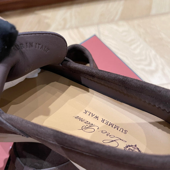 CHARMS WALK LOAFERS IN DARK CHOCOLATE BROWN SUEDE