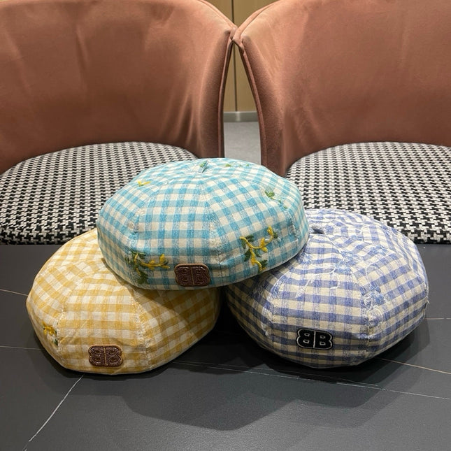 BALENCIAGA 26S PLAID BERET STYLE 7