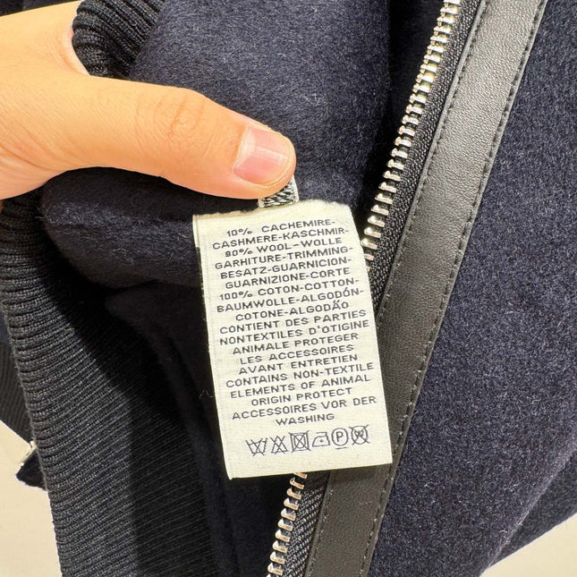 HERMES 25S CASHMERE COAT WITH SHEARLING COLLAR 251