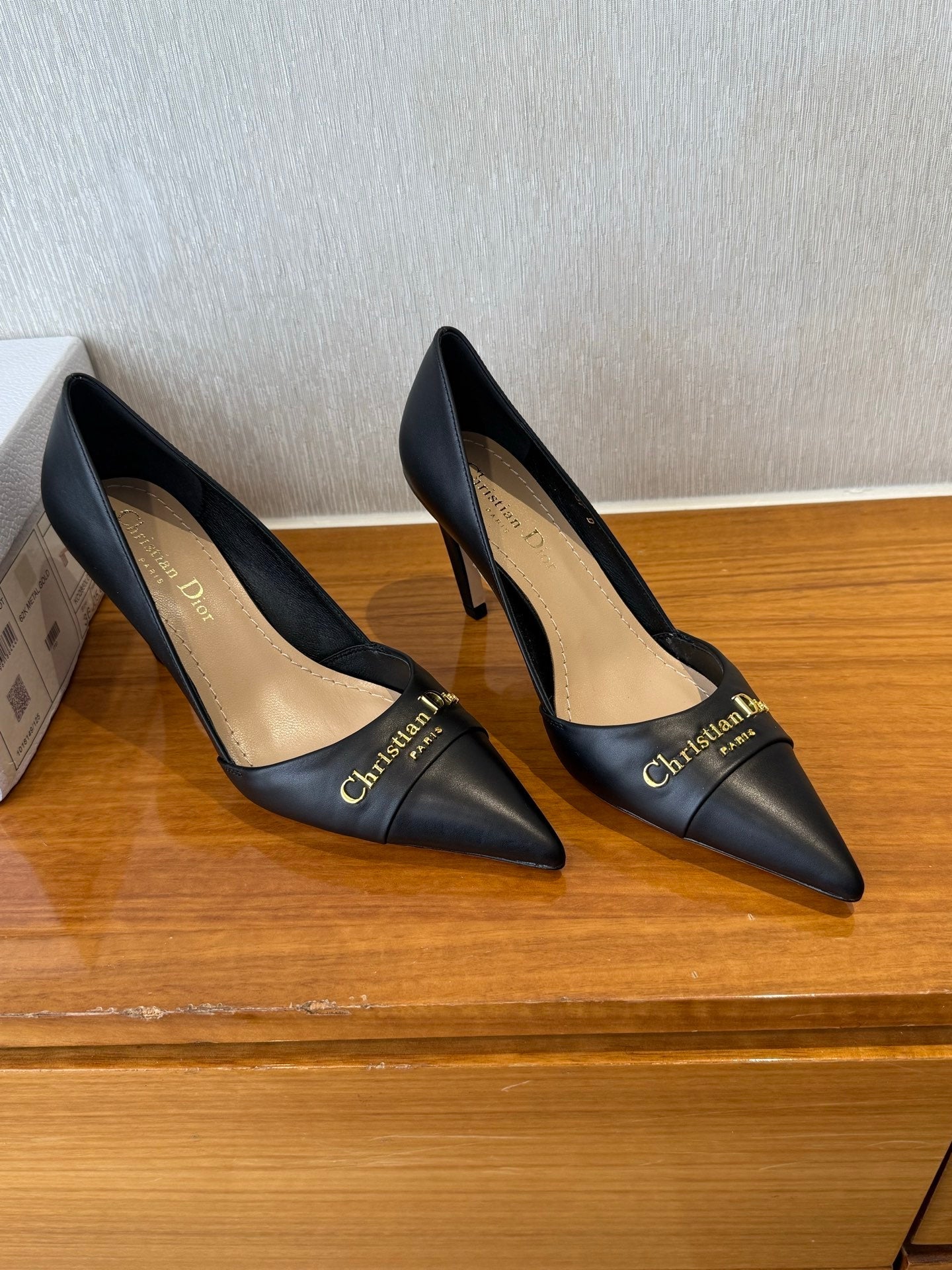 MY DD 25S HIGH HEEL 80MM IN BLACK CALFSKIN