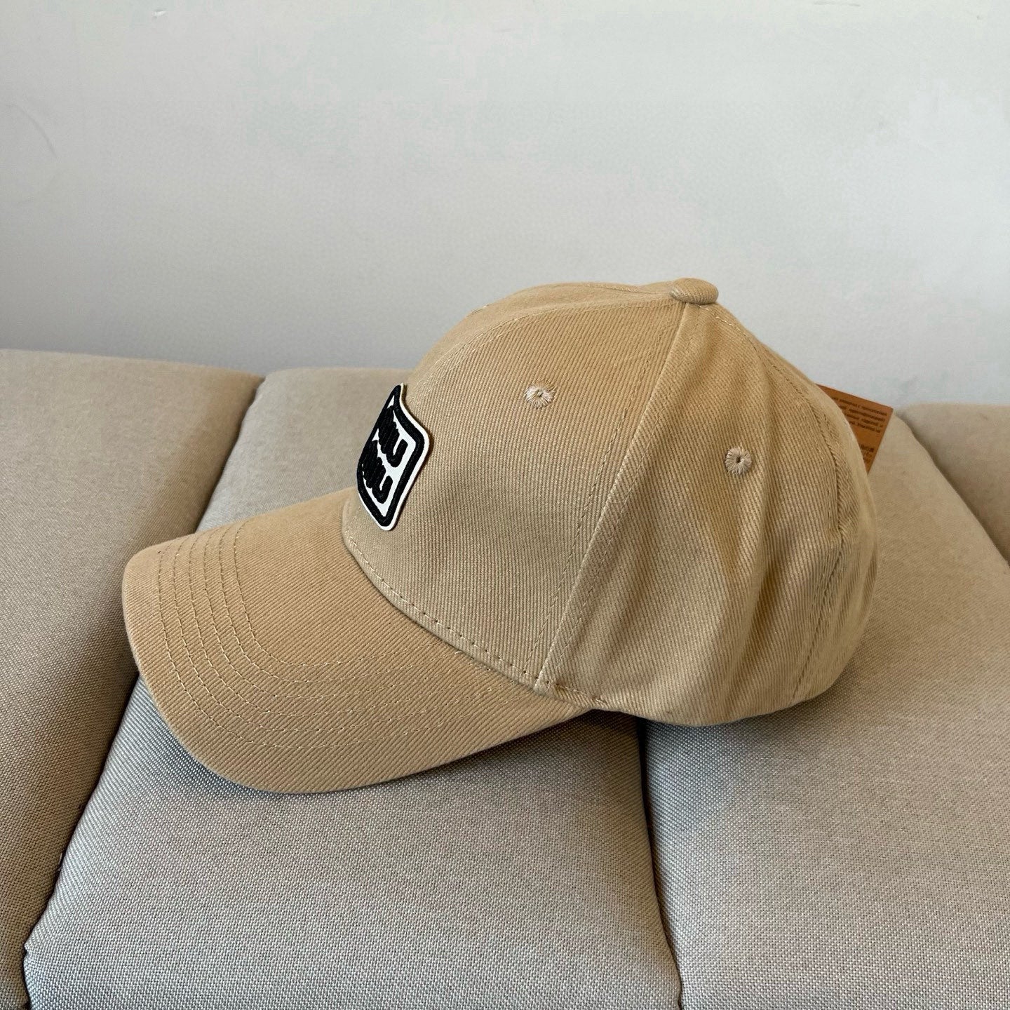 MIUMIU BASEBALL CAP IN BEIGE KHAKI FABRIC STYLE 3