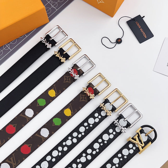 LV BLOOM 30 MM IN COLORFUL MONOGRAM CALFSKIN GOLD HARDWARE