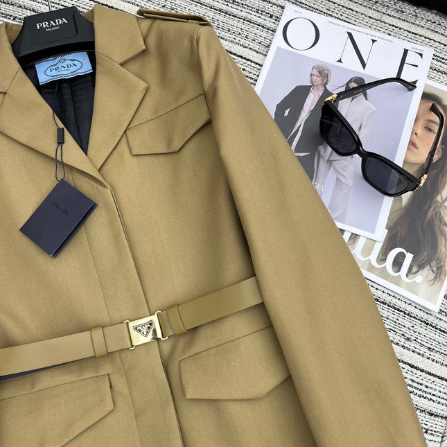 PRADA 25S LONGLINE BLAZER 349
