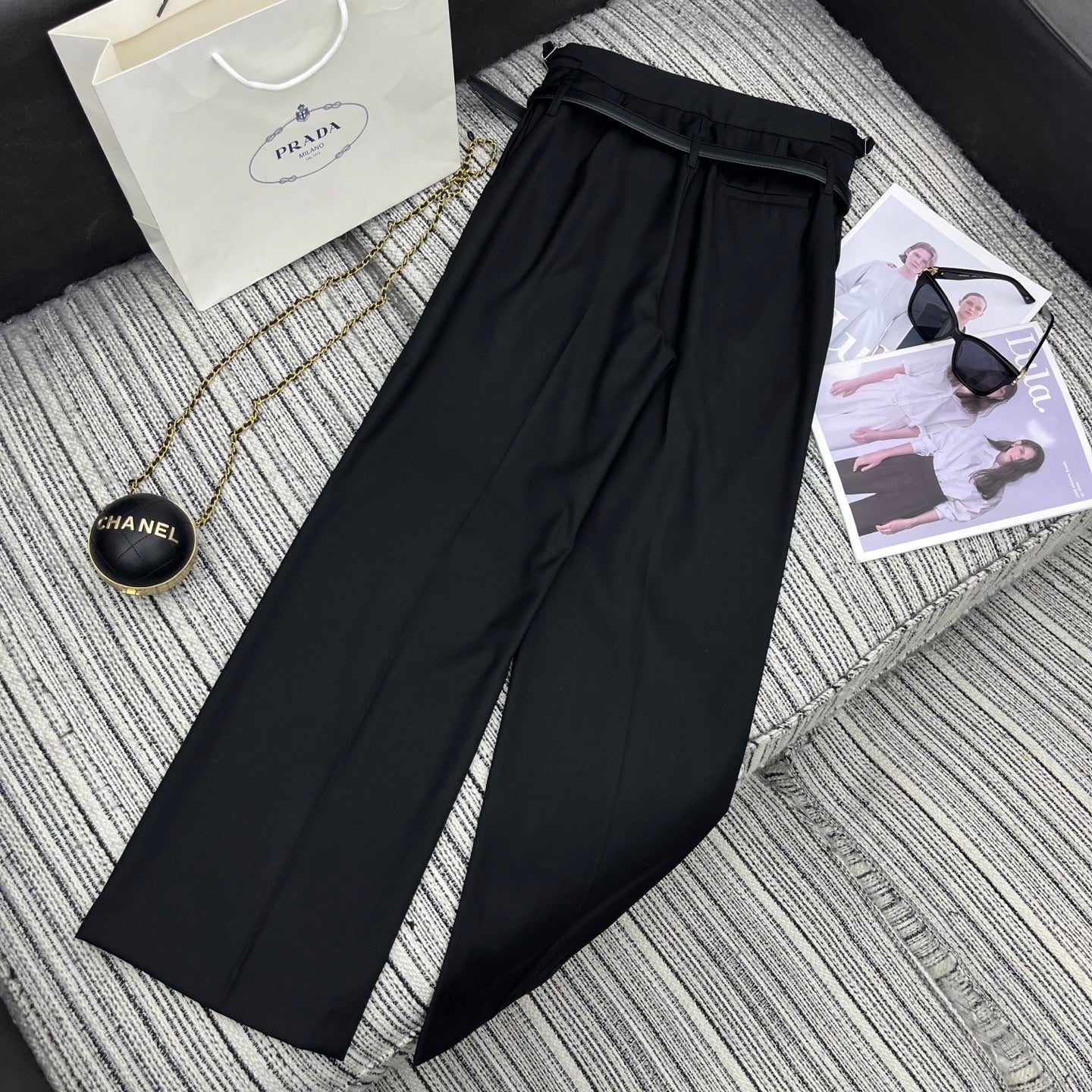 PRADA 25S STRAIGHT-LEG DRESS PANTS 346