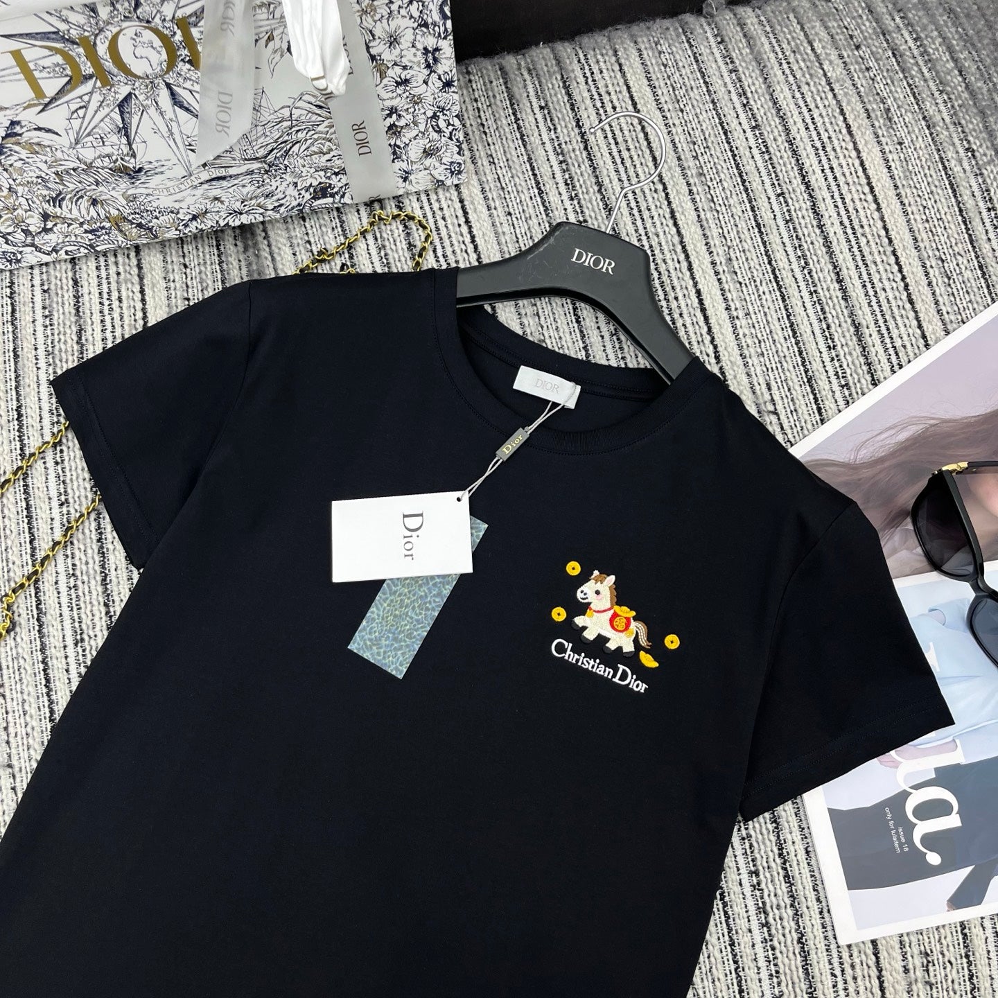 DIOR 26S SHORT-SLEEVE CREW-NECK T-SHIRT 1090