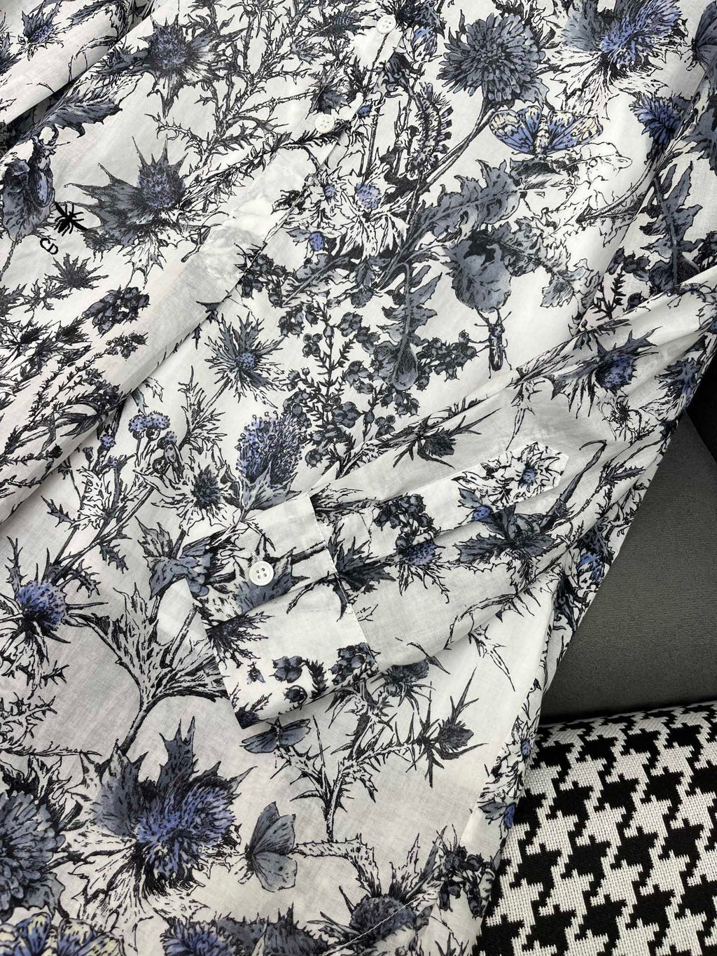 DIOR SHIRT DRESS WITH STAND COLLAR 198035