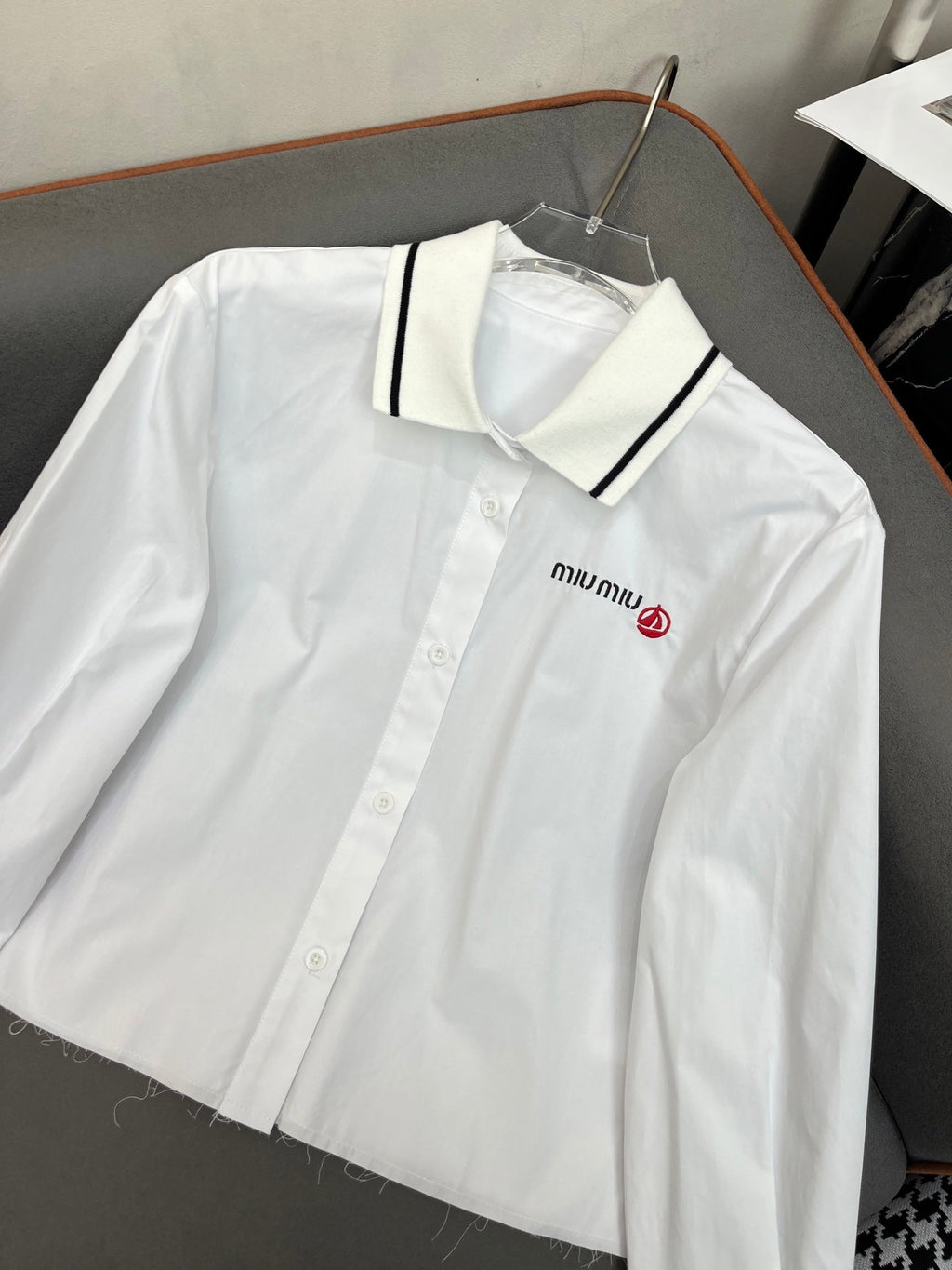 MIUMIU LONG-SLEEVE SHIRT 214505