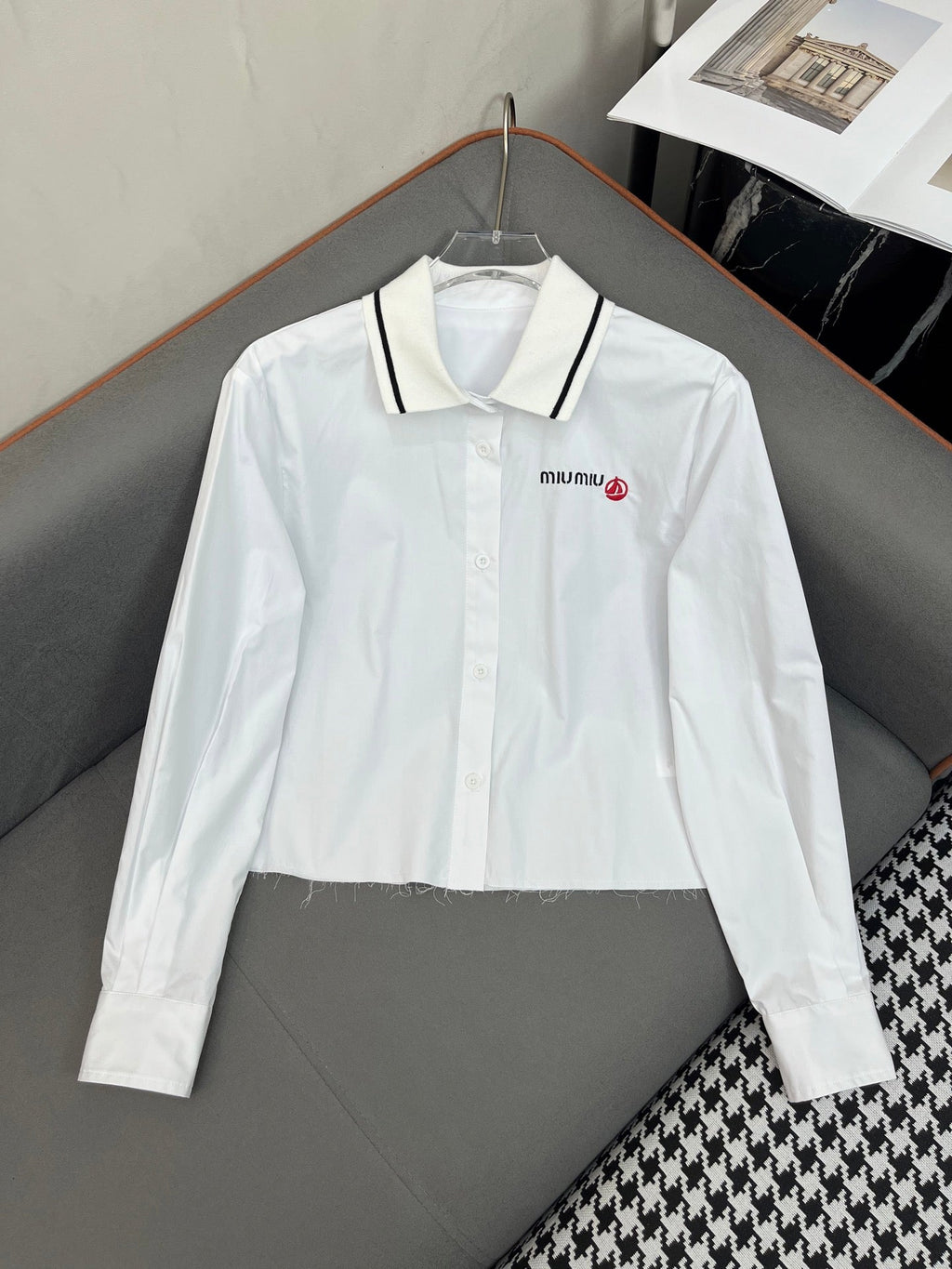 MIUMIU LONG-SLEEVE SHIRT 214505