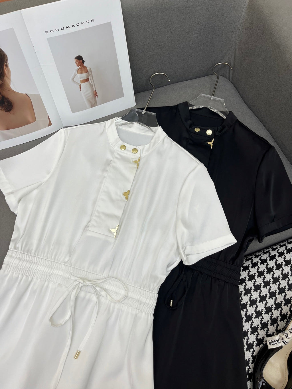 ROUND-NECK SHORT-SLEEVE DRESS 253297