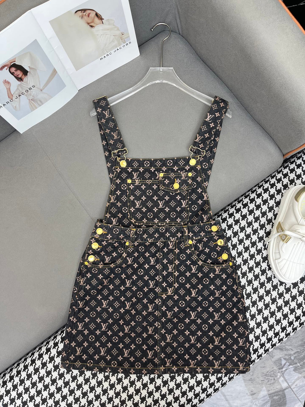 LV NEW DENIM OVERALL DRESS 269064