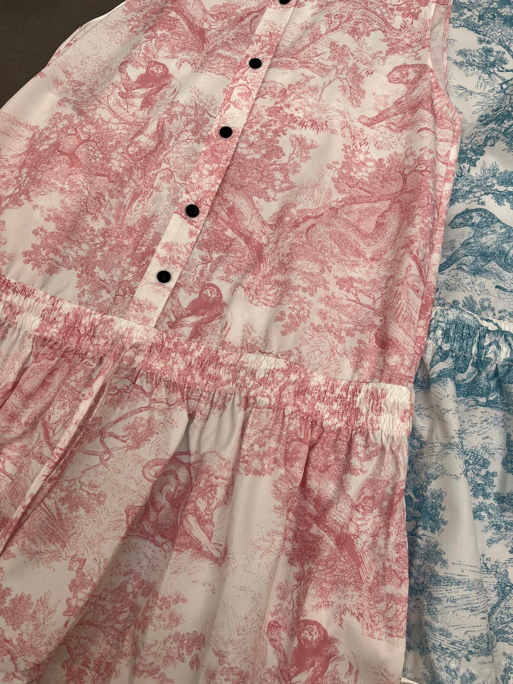DIOR TIMELESS HIGH-NECK MIDI SILK FABRIC