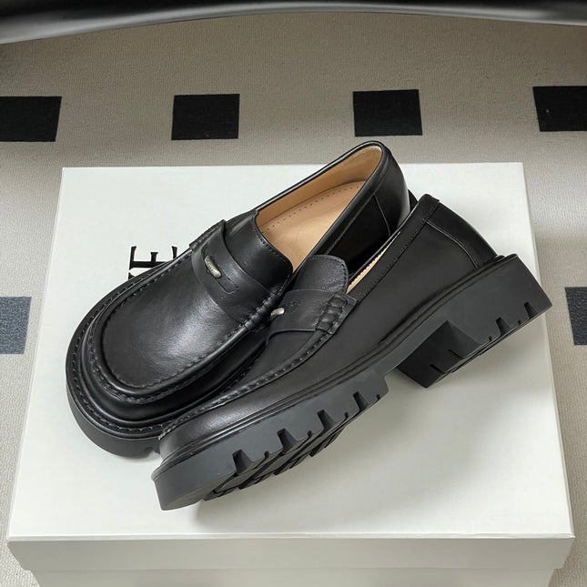 LOEWE 26S LOAFER IN BLACK CALFSKIN