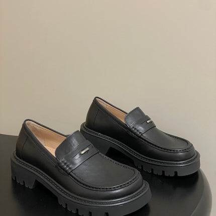 LOEWE 26S LOAFER IN BLACK CALFSKIN