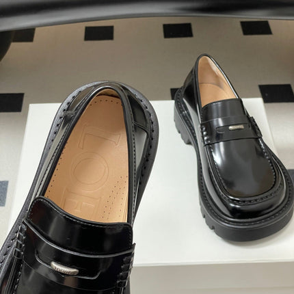 LOEWE 26S LOAFER IN BLACK PATENT CALFSKIN
