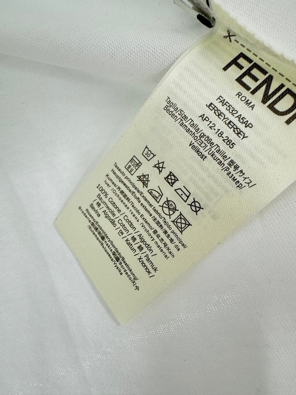 FENDI 26S SHORT SLEEVE T-SHIRT 225