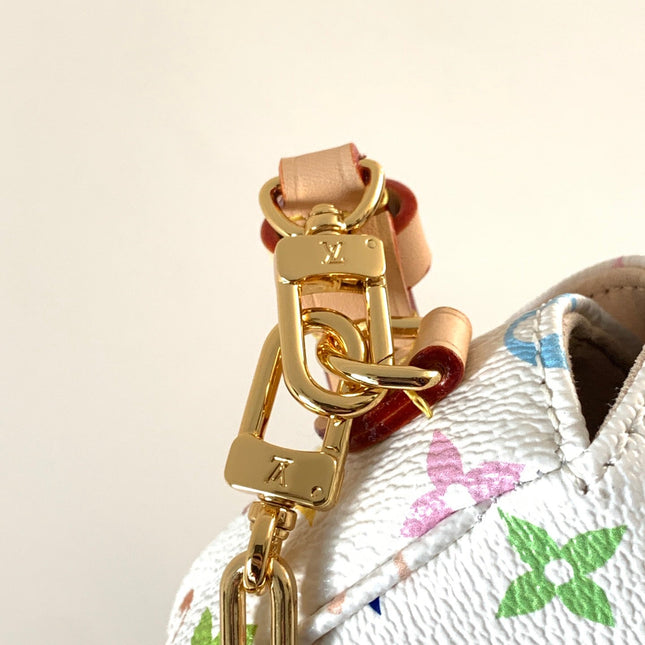 LV 26S WALLET ON CHAIN IVY 23 IN WHITE COATED CANVAS