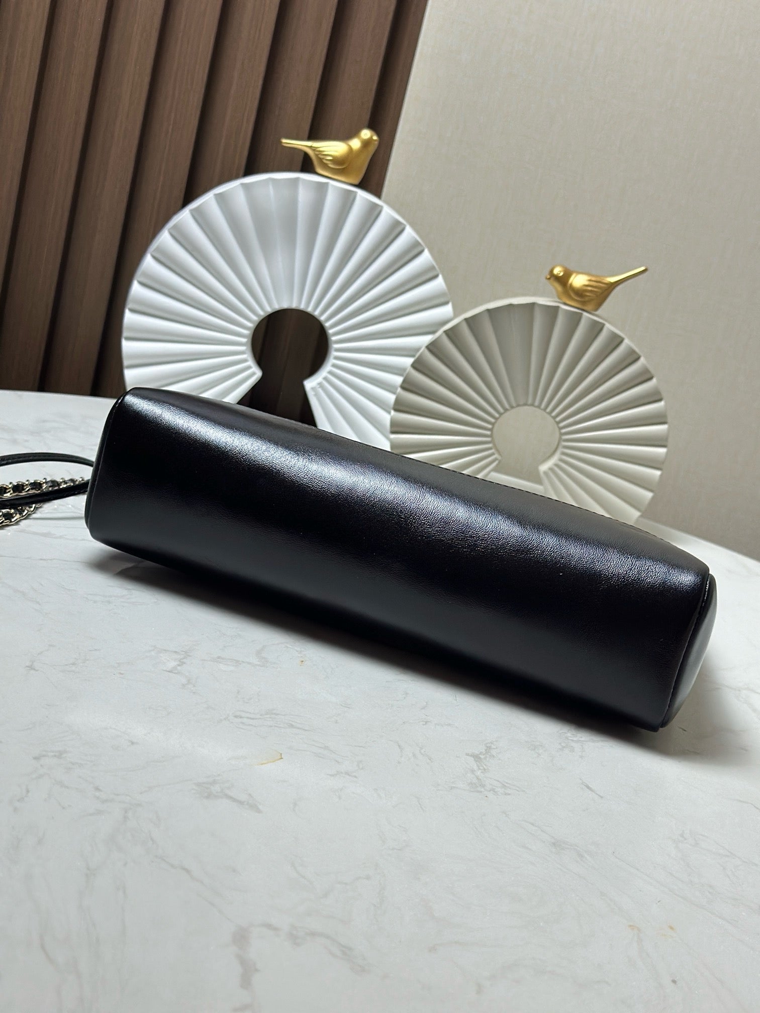 CHANEL 26S MINI SHOPPING BAG 32 IN BLACK LAMBSKIN