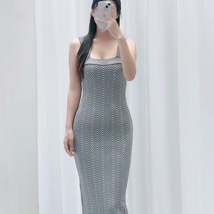 KNIT TOP AND STRAP DRESS SET 25250 STYLE 2
