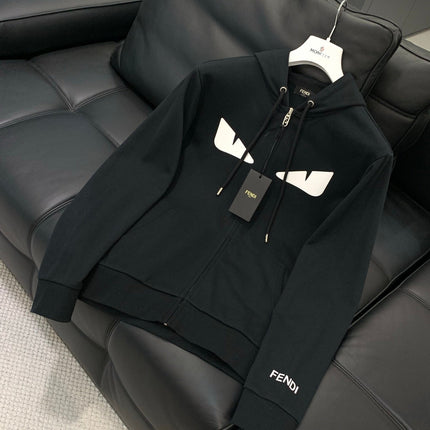 FENDI 26S ZIP-UP HOODIE 185