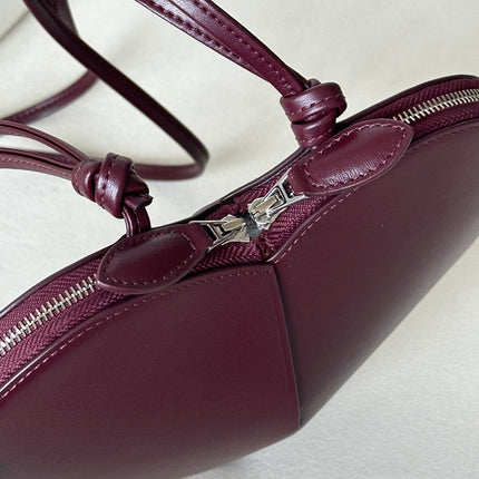 LE COEUR BAG 21 IN BURGUNDY RED CALFSKIN