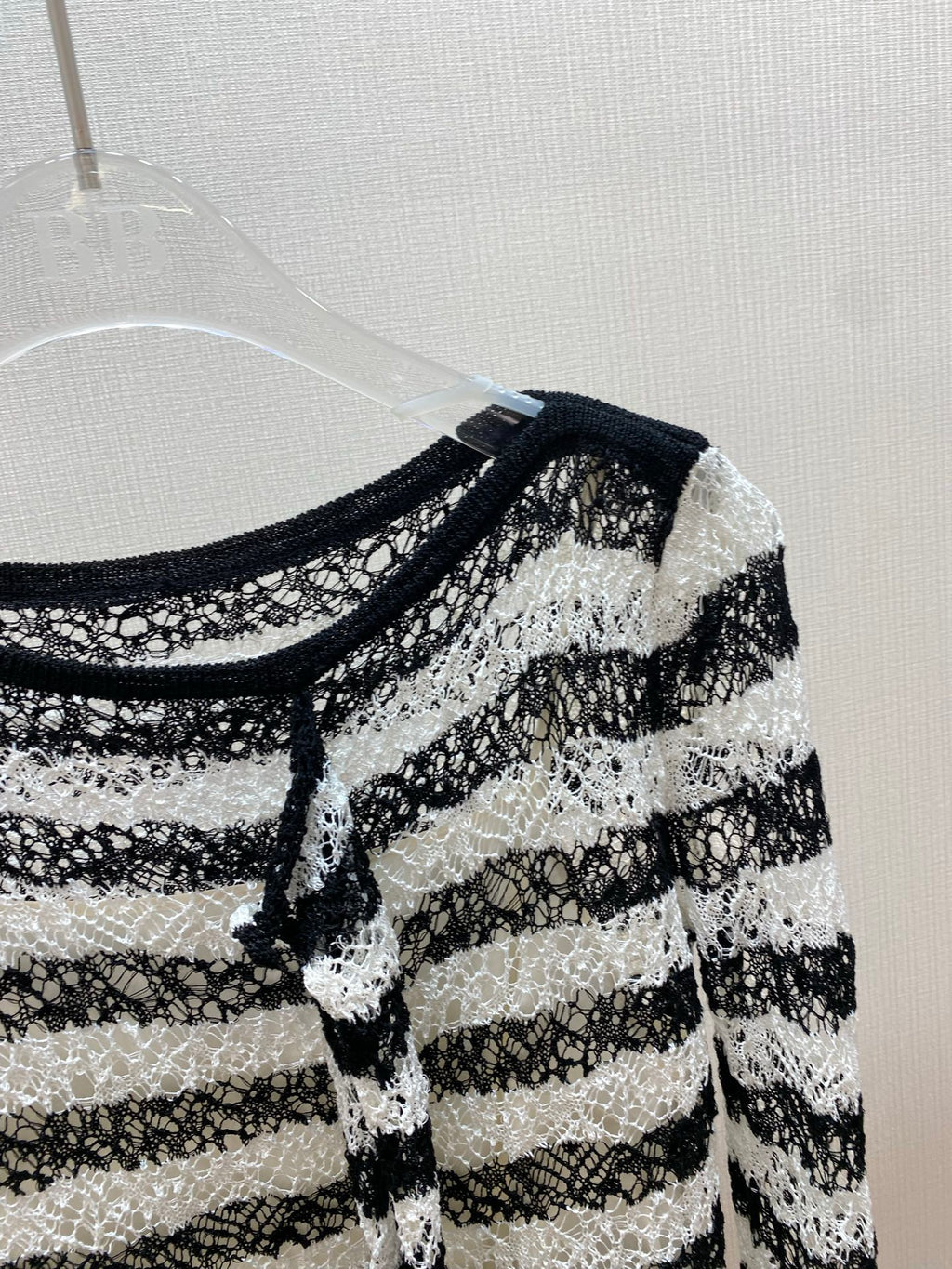DIOR 25S MARINIERE RUFFLED SWEATER STYLE 174
