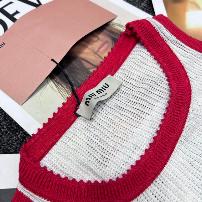 MIUMIU SLEEVELESS KNIT DRESS STYLE 633