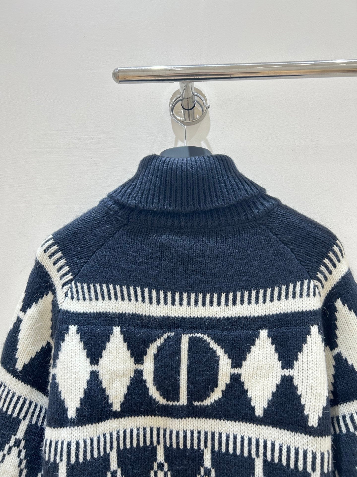 DIOR 25S PATTERNED TURTLENECK SWEATER 718