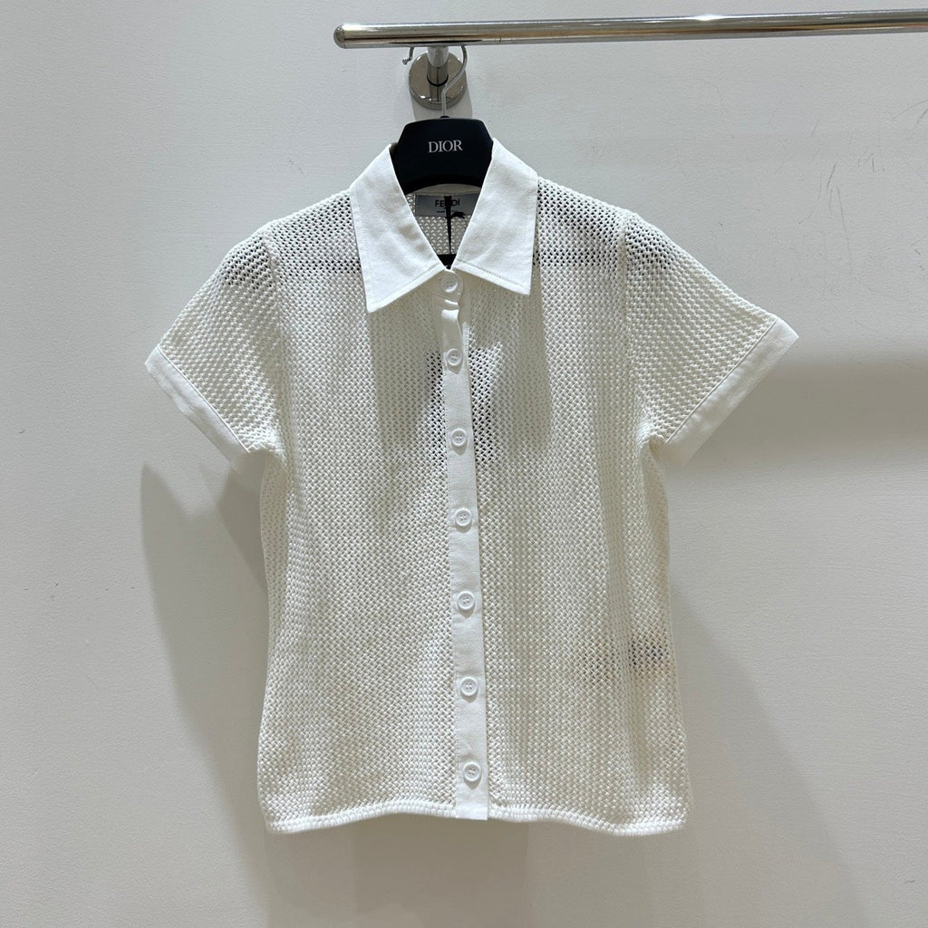 FENDI 26S SHORT SLEEVE KNIT SHIRT 061