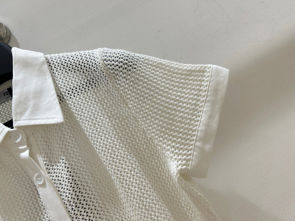 FENDI 26S SHORT SLEEVE KNIT SHIRT 061