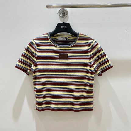 FENDI 26S SHORT SLEEVE KNIT TOP 177