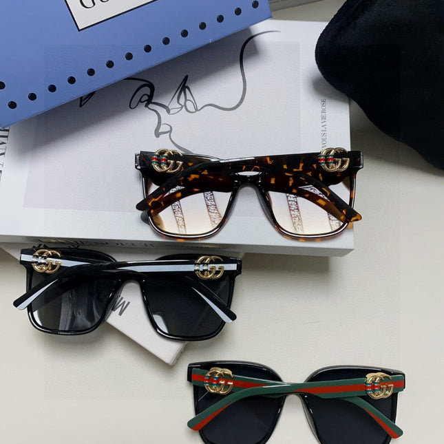 EMBOSSED LOGO BUTTERFLY FRAME SUNGLASSES 576876 IN ACETATE