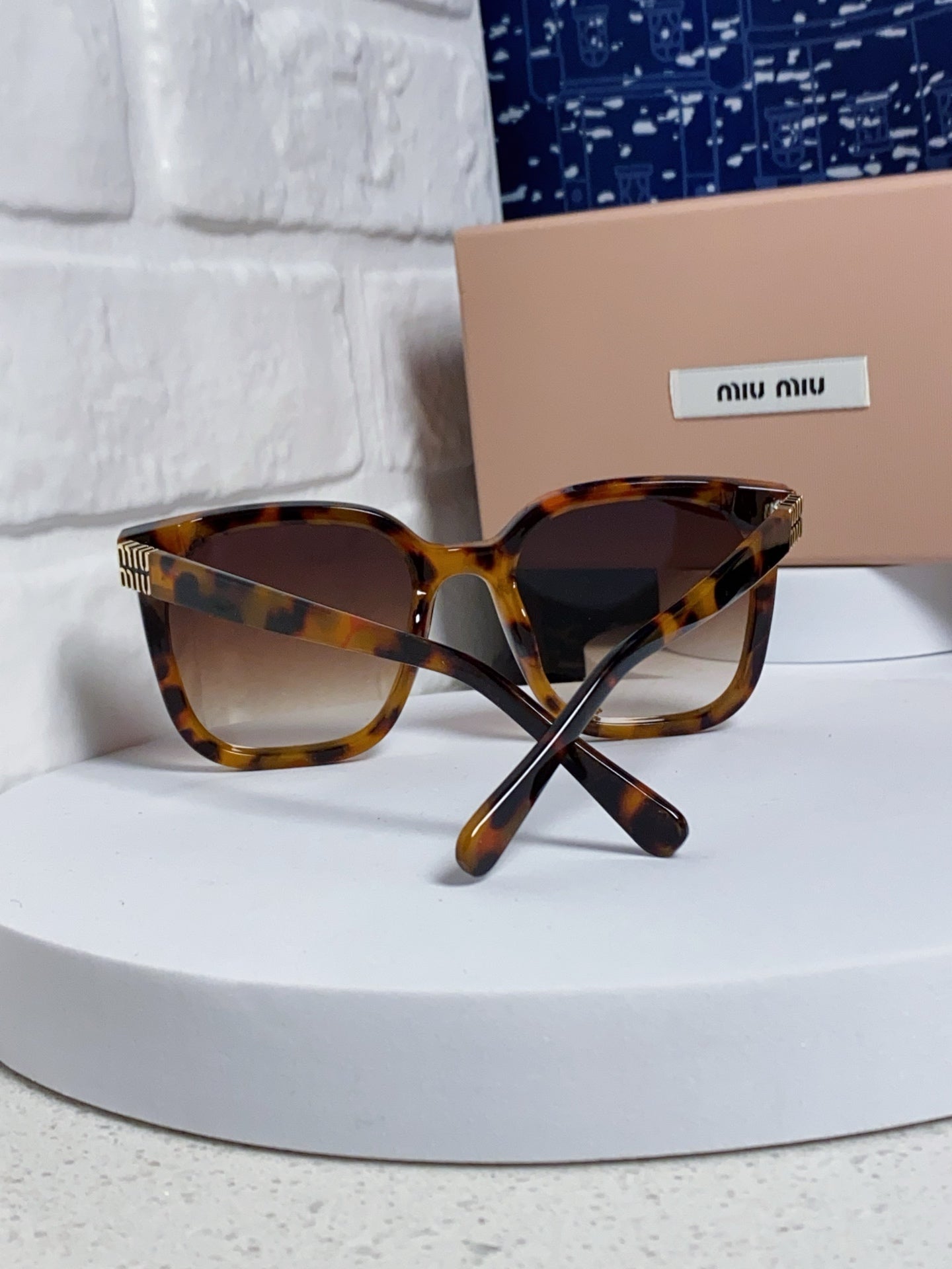 GLIMPSE SQUARE SUNGLASSES 554614 IN HAVANA ACETATE