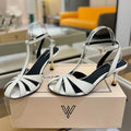 HIGH SANDALS 75 MM IN WHITE CALFSKIN