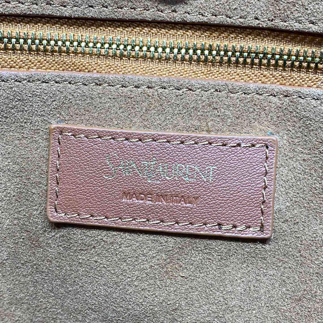 Y TOTE BAG 39 IN TAWNY BROWN CALFSKIN
