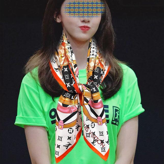 LV SCARF 90 CM IN SILK 729071