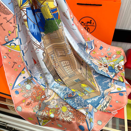 HERMES 25S SCARF 90 IN SILK 730532
