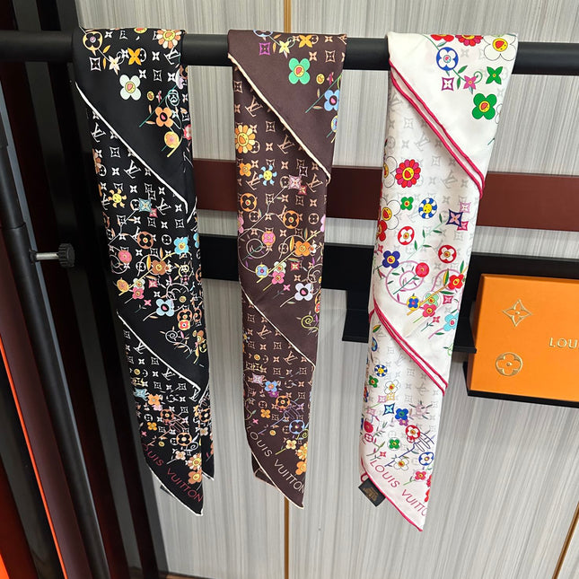 LV SCARF 90 CM IN SILK 730541