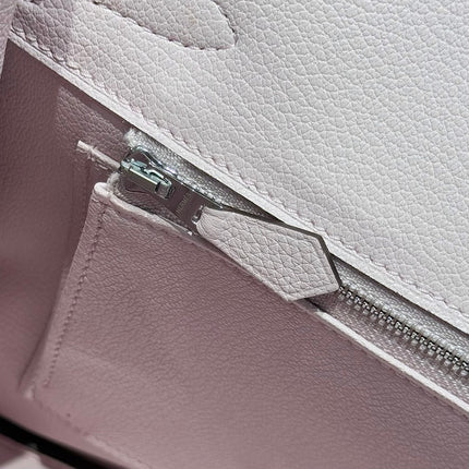 HERMES 25S BIRKIN 30 IN PINK BABY CALFSKIN SILVER HARDWARE