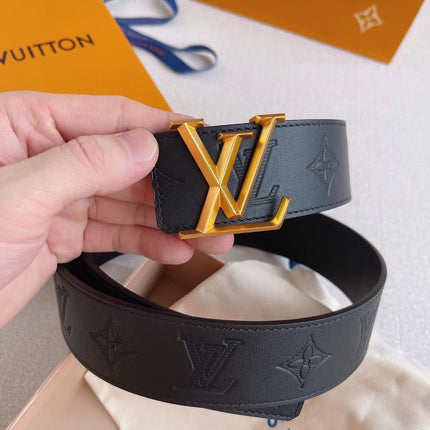 LV 25S BELT 40 MM IN BLACK CALFSKIN 593216