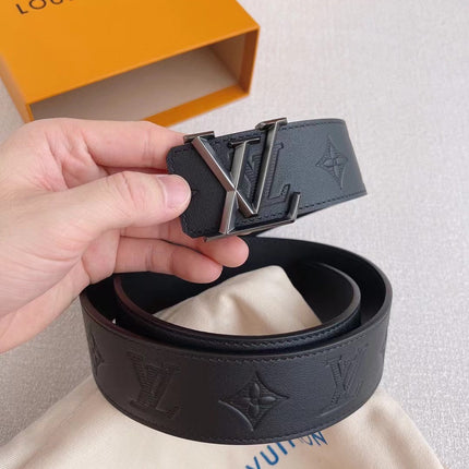 LV 25S BELT 40 MM IN BLACK CALFSKIN 593217