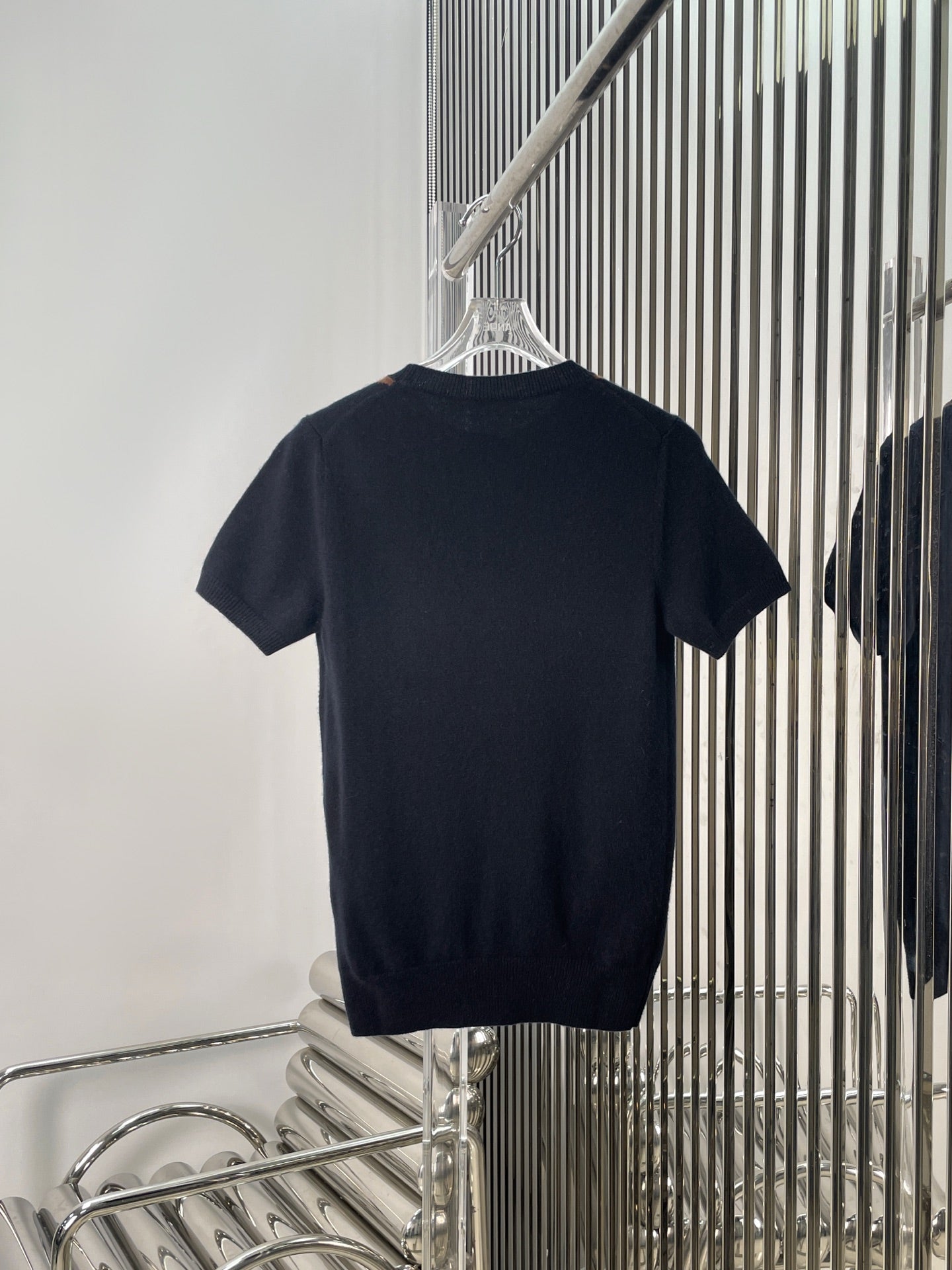 MIUMIU SHORT-SLEEVE KNIT TOP STYLE 71