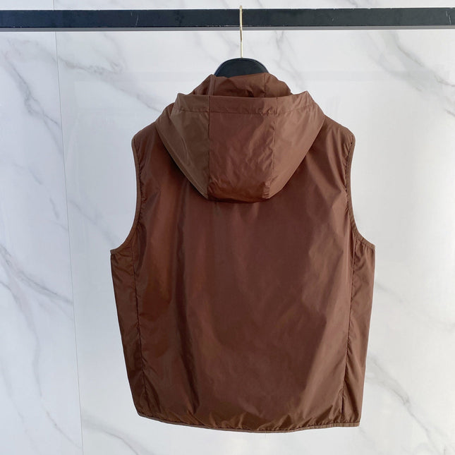 PRADA 26S SLEEVELESS HOODED JACKET 785