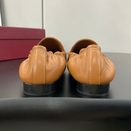 GUCCI 26S LOAFERS IN BROWN CALFSKIN