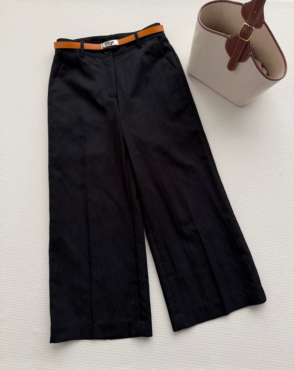 HERMES 26S WIDE LEG CROPPED PANTS 557