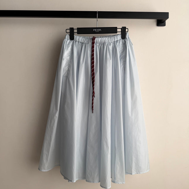 PRADA 26S ELASTIC WAIST MIDI SKIRT STYLE 844