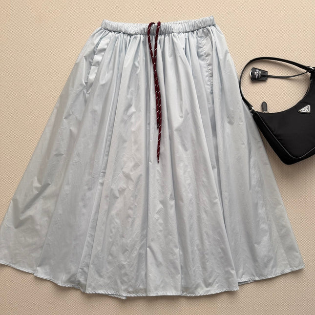 PRADA 26S ELASTIC WAIST MIDI SKIRT STYLE 844