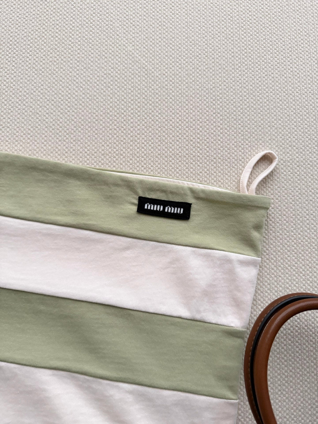 MIUMIU 26S STRIPED BANDEAU TOP STYLE 1114